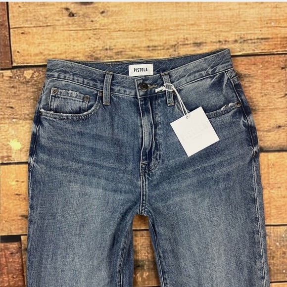 Revolve Pistola Presley High Rise Relaxed Roller Jeans Size 26 Los Feliz NWT - - Picture 8 of 12